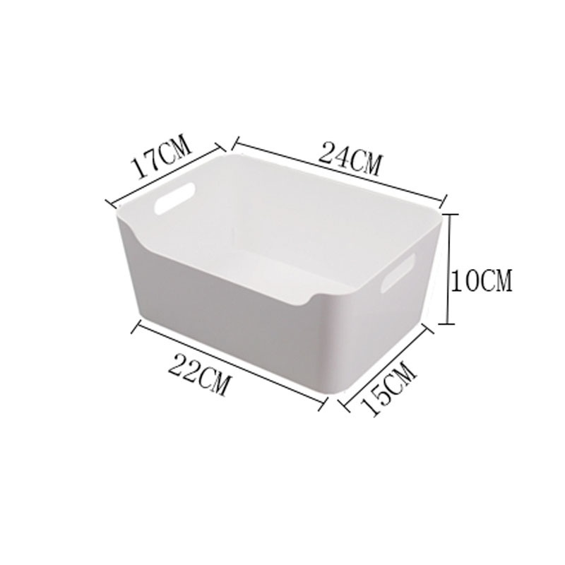 Hộp chữ nhật đựng, lưu trữ đồ vật để bàn tiện dụng, Hộp lưu trữ dày dặn có tay cầm