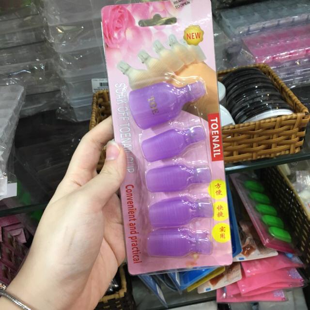 Kẹp ủ tháo gel tay chân  nhỏ gọn , siêu sịn chất nhựa tiện lợi , chuyên dụng cho thợ nail , Màu sắc đa dạng.