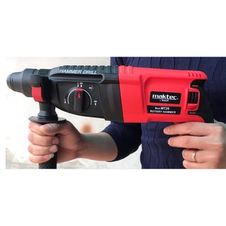 Máy khoan Maktec 2-26 - 3 chức năng: Khoan, đục, búa, 100% dây đồng, Hàng thợ điện nước chuyên dùng khoan bê tông