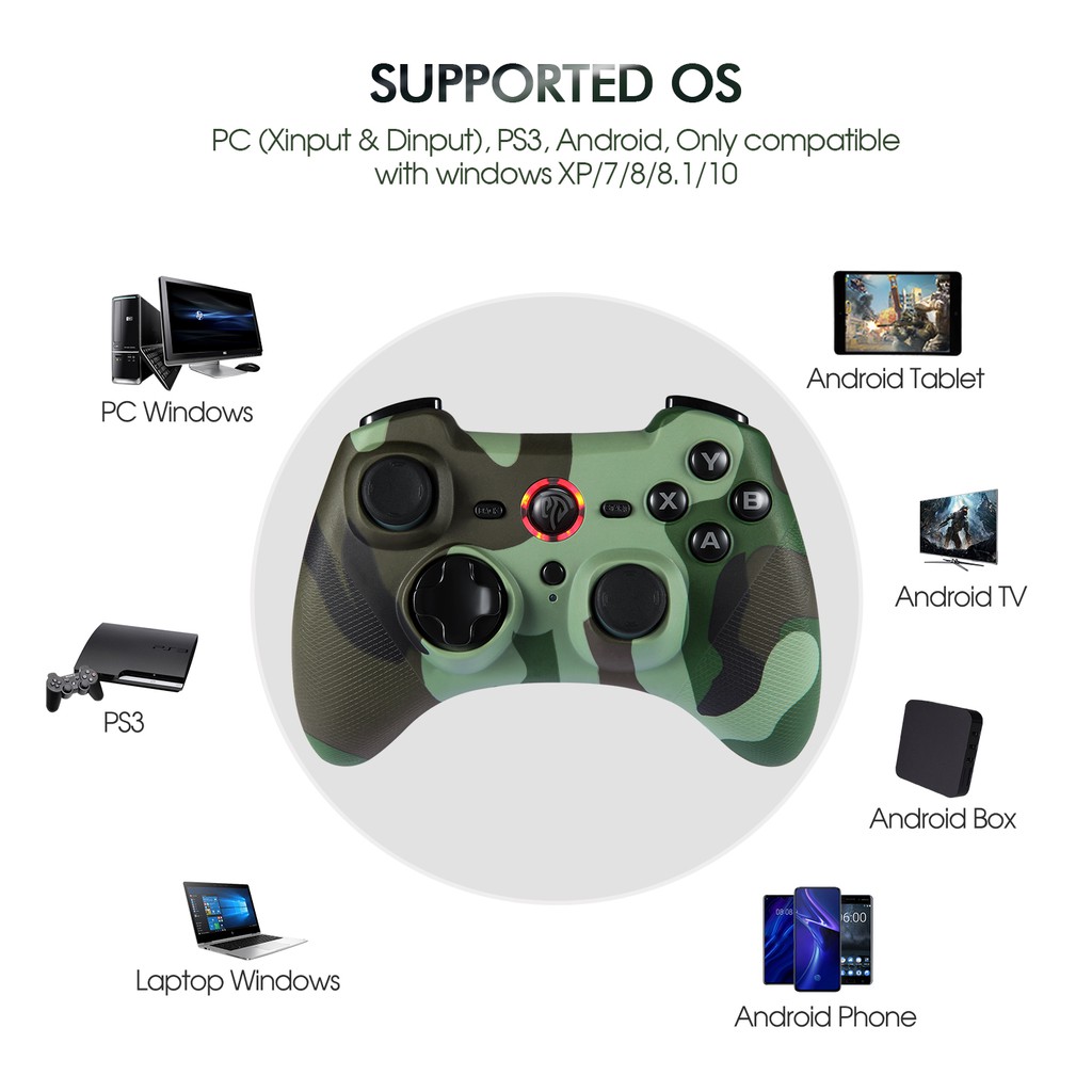 Tay Cầm Chơi Game Không Dây ESM-9101 Cho PC/PS3/TV Box/Joystick