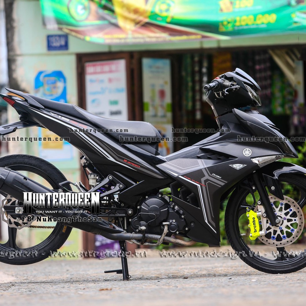 Tem rời UV cao cấp dán Xe Exciter 150 phiên bản Y15ZR mới nhất 2022. Chỉnh sửa theo ý, phối tem theo màu xe