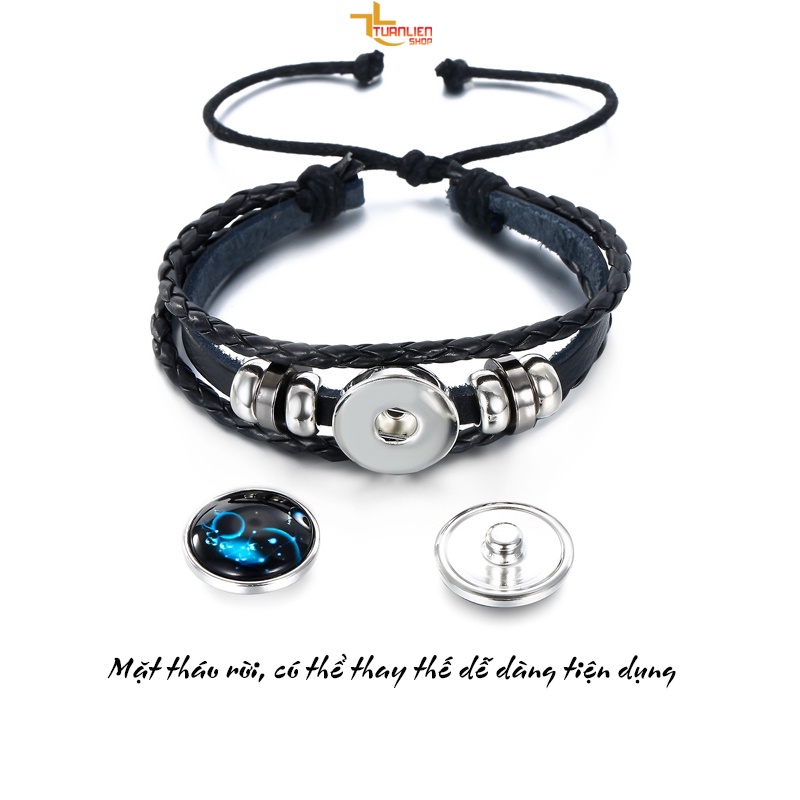Handmade- Vòng tay cung hoàng đạo- Mật ngữ 12 chòm sao- Vòng tay- Vòng tay nam- Vòng tay nữ VT05