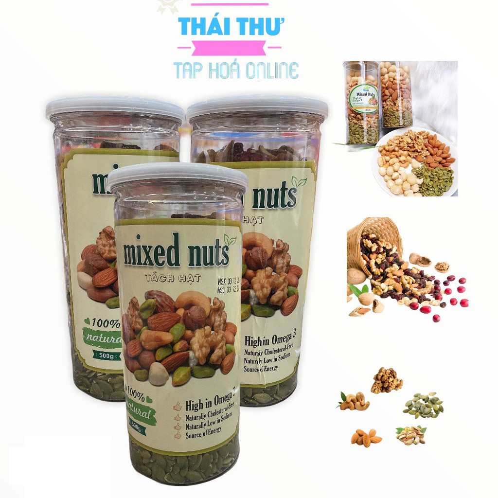 Hộp Mix Nuts Các Loại Hạt Dinh Dưỡng Nhập Khẩu