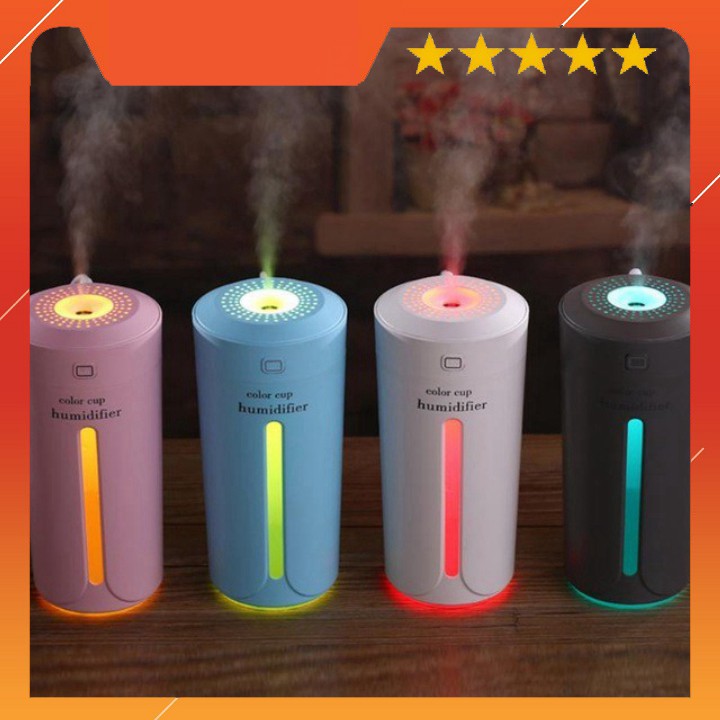 Máy Phun Sương tạo ẩm, khuếch tán tinh dầu Hình Cốc - cổng USB dùng cho phòng điều hòa, trên ô tô ...