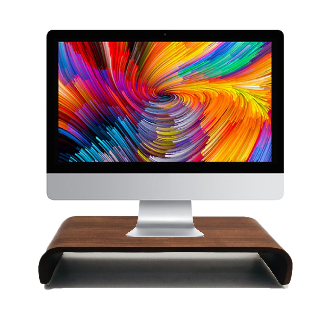 Kệ màn hình, bàn kê màn hình máy tính Plyconcept Monitor Stand Màu Gỗ Walnut
