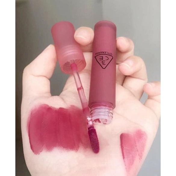 Son 3CE Blur Water Tint mã DOUBLE WIND màu đỏ hồng đất