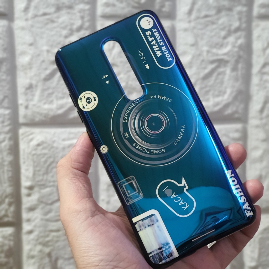 Ốp lưng Xiaomi Redmi K20 và Redmi K20 Pro hình máy ảnh kèm giá đỡ và dây đeo