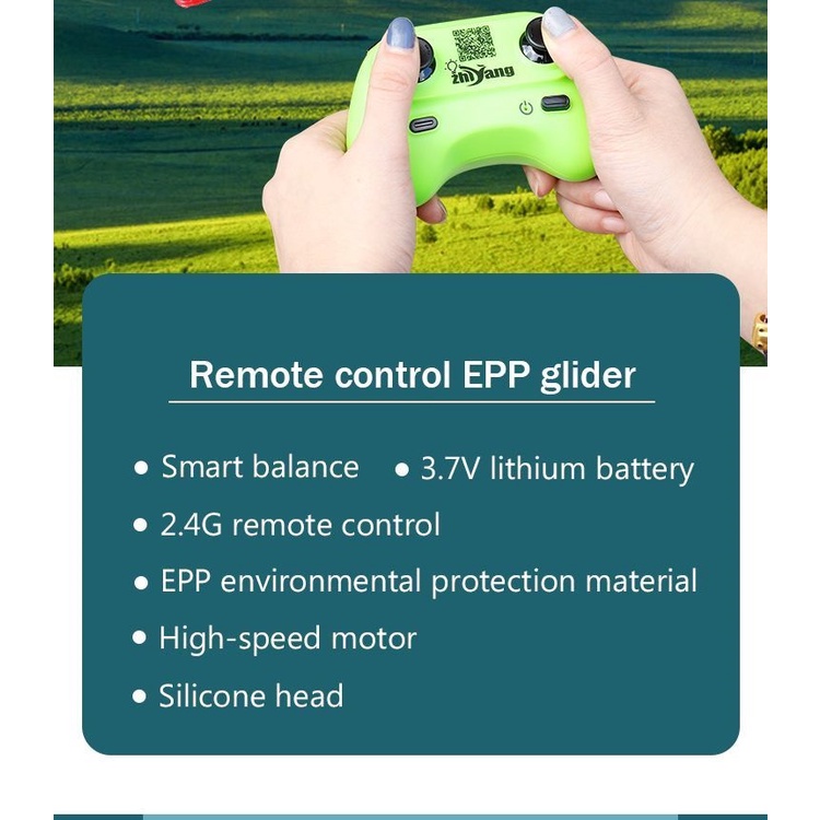 Máy Bay Điều Khiển Từ Xa szxmkj2 2.4G 2 Kênh EPP Cho Bé Trai