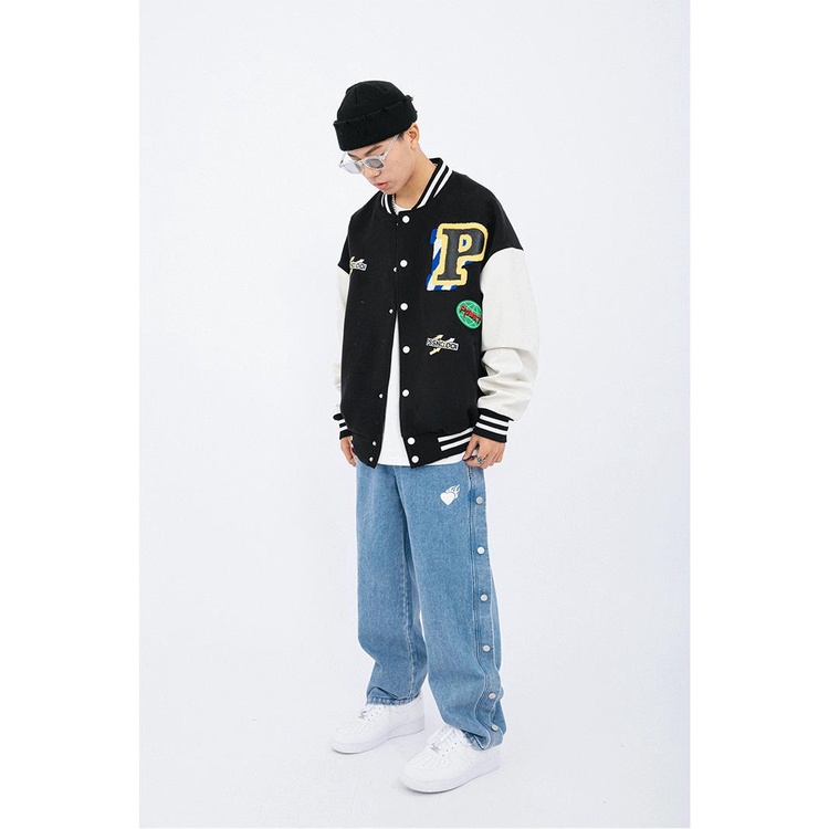 Quần Jeans Nam Ống Rộng Phong Cách Hip Hop Thời Trang Cá Tính