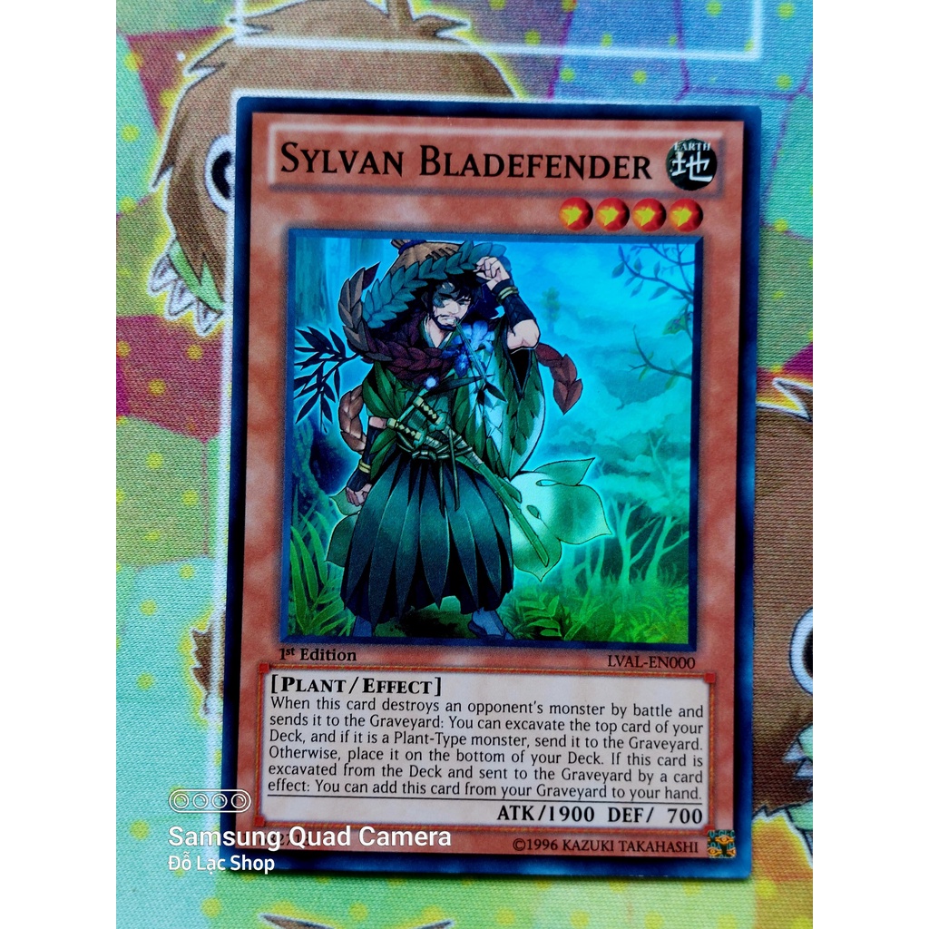 Thẻ Bài Yugioh Monster Sylvan Bladefender - LVAL-EN000 - Super Rare