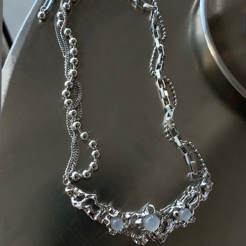 Vòng cổ Đá Opal Phong Cách Harajuku Thanh Lịch Dành Cho Nữ