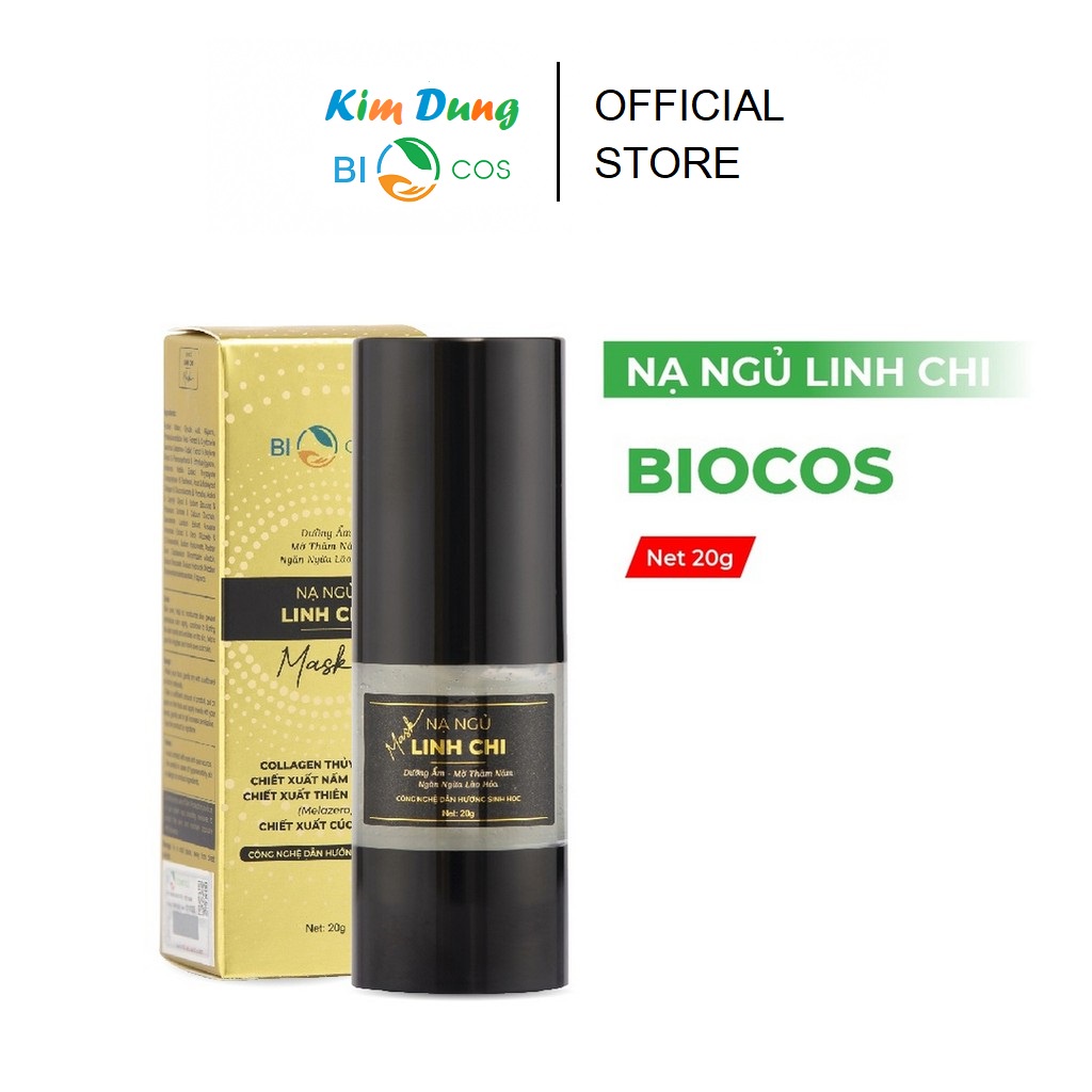 Serum Trắng Da, Mờ Thâm BioCos Mask - Nạ Ngủ Linh Chi Dưỡng Ẩm, Mờ Thâm Nám, Ngăn Ngừa Lão Hóa 20g