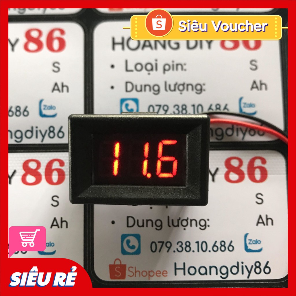 Đồng hồ hiển thị điện áp DC từ 3.5 - 40 Volt