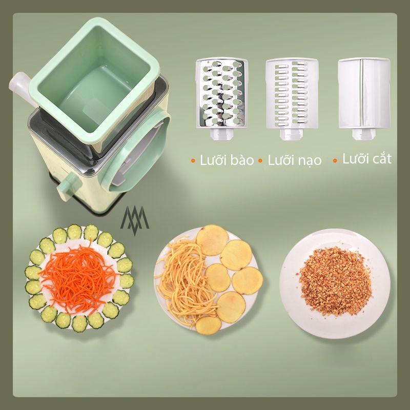 Máy thái lát rau củ VEGETABLE CUTTER đa năng - Máy bào sợi - Dụng cụ nạo rau củ quả