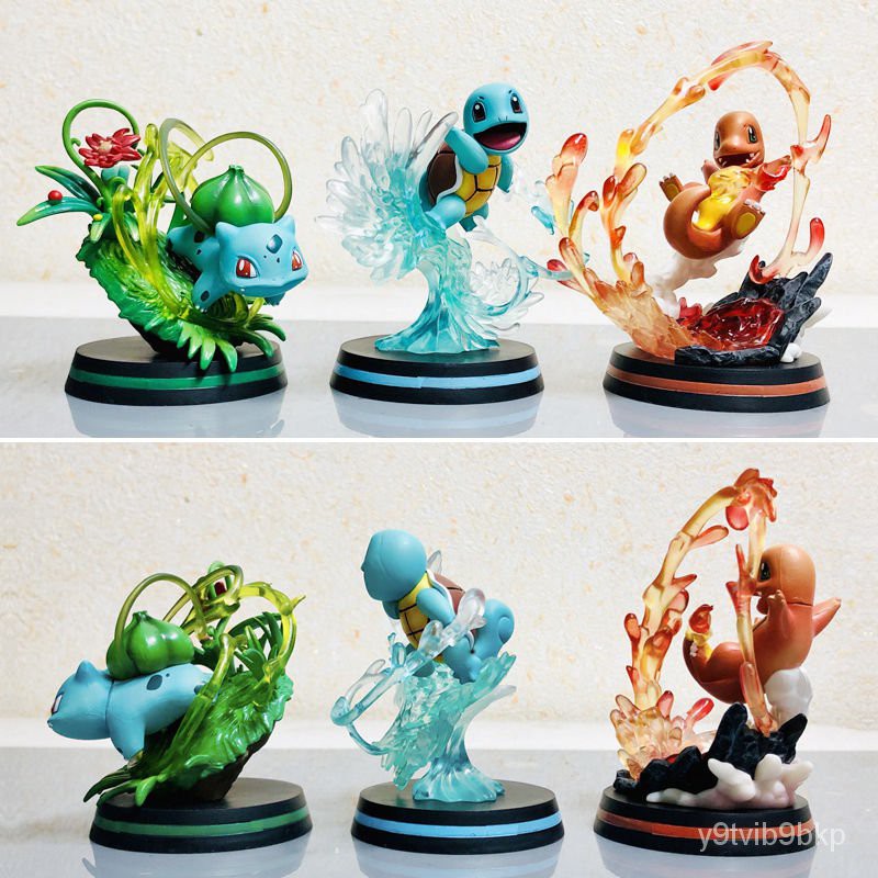 Thú Nhựa Pokemon GK Hoàng Gia Ba MFC Rồng Nhỏ Jenny Rùa Ếch Tuyệt Vời Hạt Giống Để Làm Mô Hình