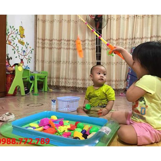 Bộ câu cá cho bé kèm bể