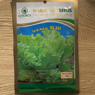 Cách Trồng Cải Bẹ Mào Gà << FREESHIP/50K>> Hạt giống rau cải bẹ cao cấp 15g/gói