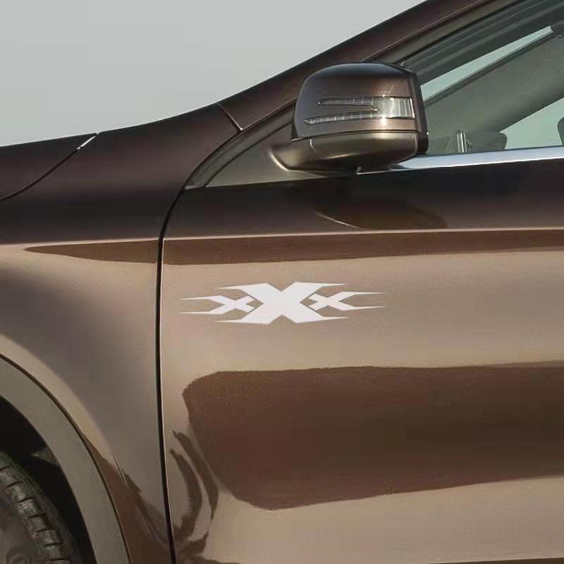 Bộ 3 Miếng Dán Phản Quang Chống Thấm Nước Nhiều Màu Sắc Trang Trí Xe Hơi