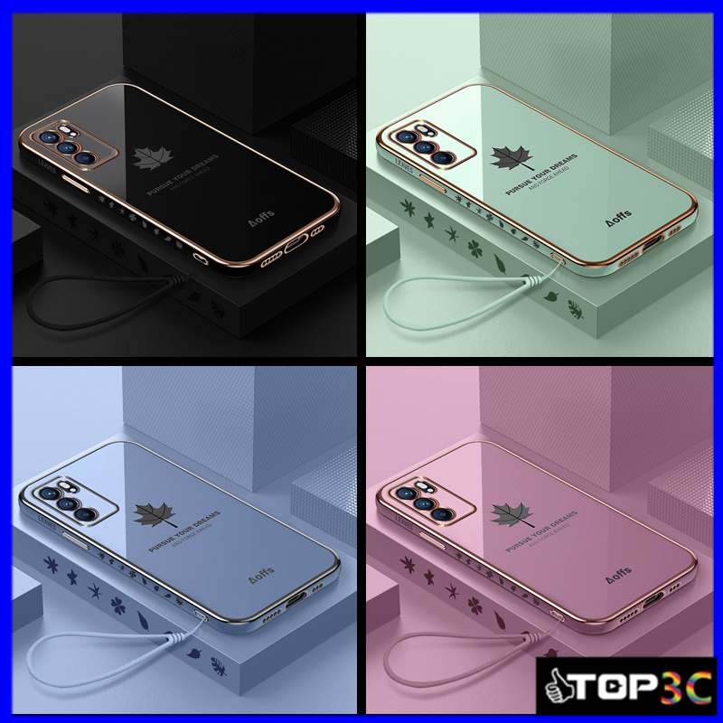 Ốp lưng OPPO A16 điện thoại in hình lá phong cho OPPO A16 FY