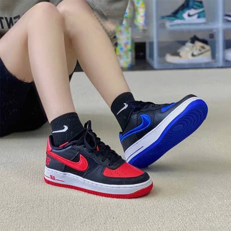 Giày Sneaker Air Force 1 NữHàng Chính HãngNike Air Force 1 82 Low Black Chile Racer Blue [DH0201 001] Simple Sneaker