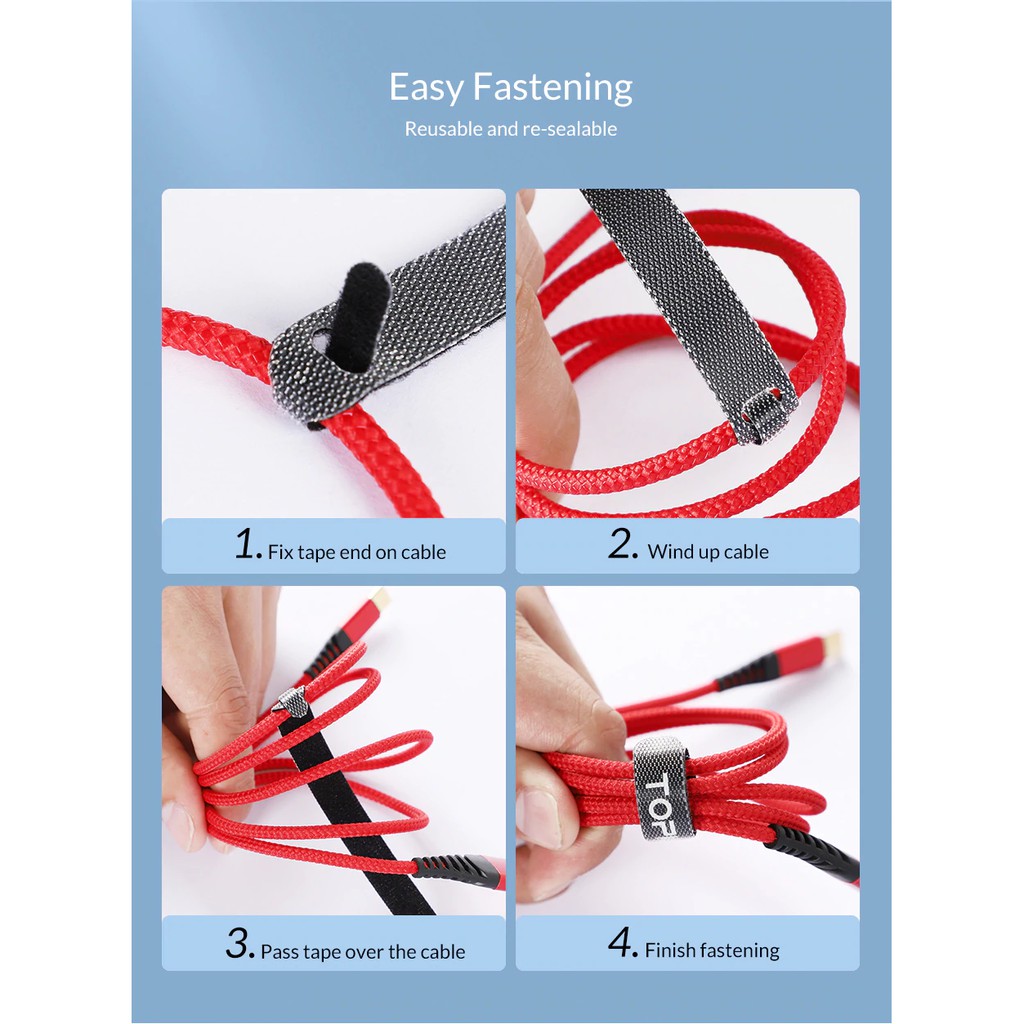 Dây nylon quấn gọn cáp TOPK - Hàng chính hãng | BigBuy360 - bigbuy360.vn