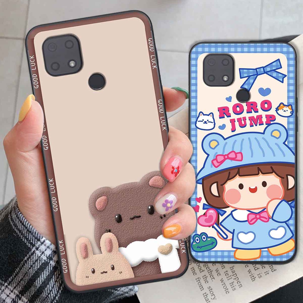 Ốp Xiaomi Redmi 10C bear brick, gấu đáng yêu, dễ thương