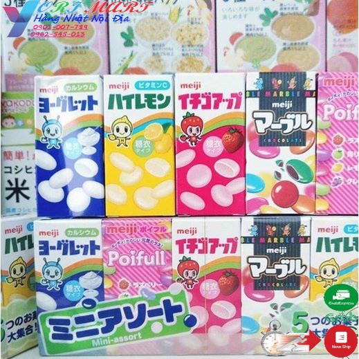 Sữa chua khô Meiji Nhật Bản vỉ 5 hộp cho bé (date 12-2021 =>> 01-2022)