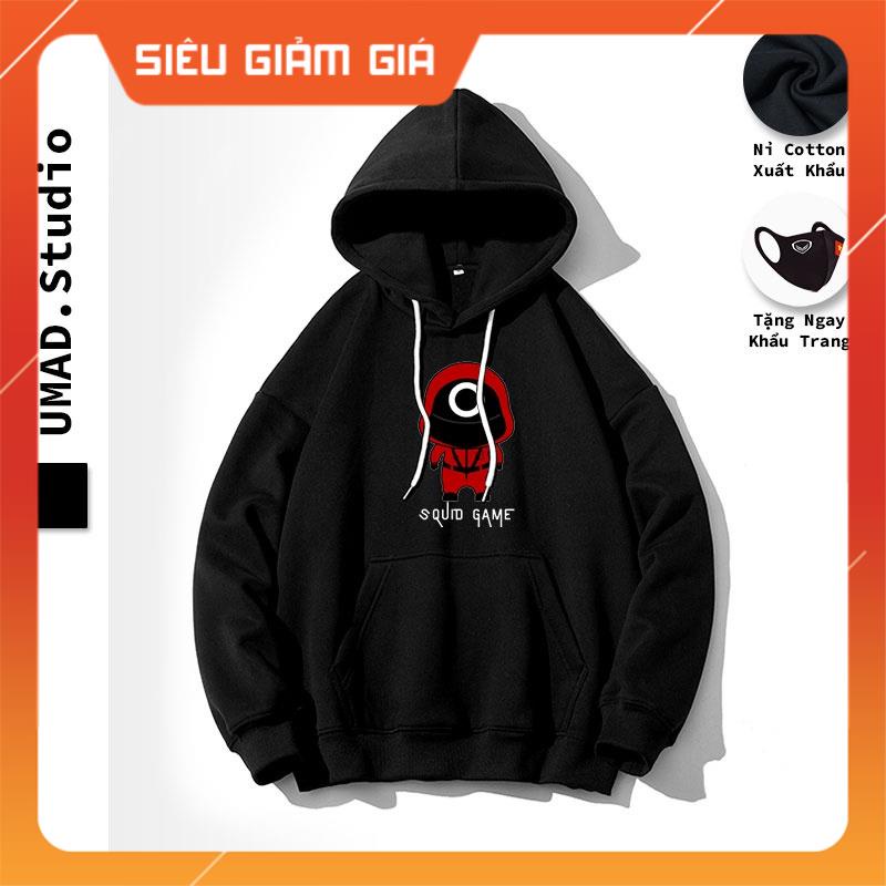 Áo khoác nỉ Hoodie UMAD Squid Game v.5 form rộng Unisex nam nữ có Big Size
