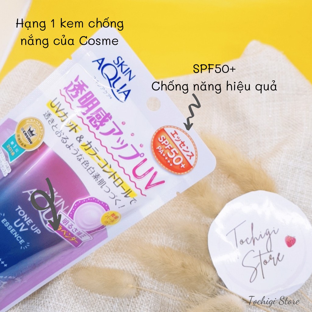 Kem chống nắng Sunplay Skin Aqua Tone Up UV Essence SPF50+ PA++++ 80g