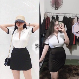 [Ảnh thật] 55-90kg Bigsize SET ÁO VÁY SPORTY NĂNG ĐỘNG