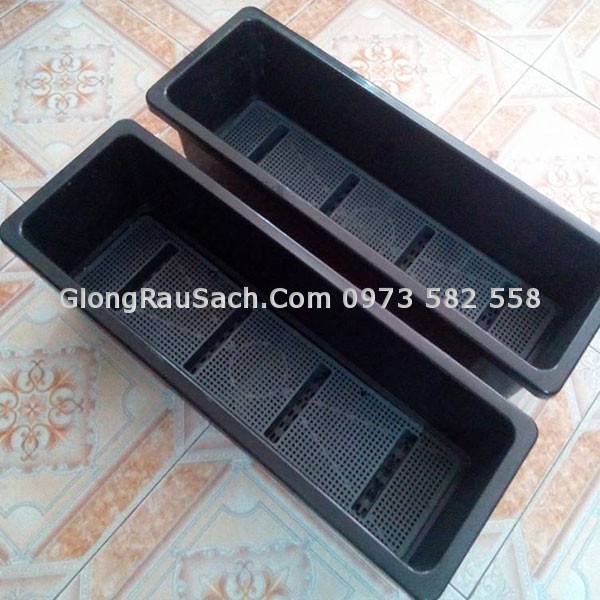 (67x24x20cm) Chậu trồng hoa thông minh ban công dài, giá treo chậu