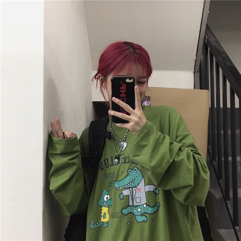 Áo thun tay dài nam nữ 💥FREESHIP💥 Áo tay dài khủng long dáng rộng cực chất  [ao thun] | BigBuy360 - bigbuy360.vn