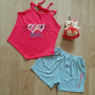 Bộ short áo yếm cô Tấm cho bé