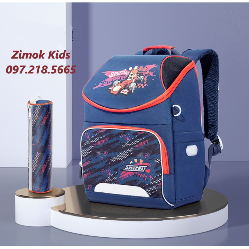 Balo chống gù UEK chính hãng siêu nhẹ 2021 cho bé trai tiểu học từ 25kg full box tặng kèm hộp bút đồng bộ