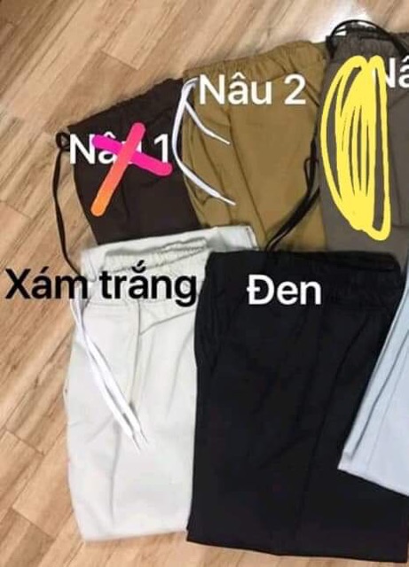  Quần kaki xuông sắn gấu