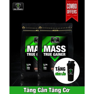 Mass True Gainer - Tăng Cân Tăng Cơ - Loại 5kg Tặng Kèm Bình Lắc hoặc Găng