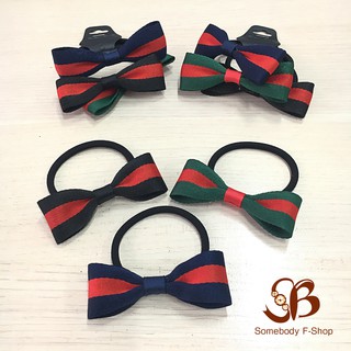 Combo 3 cột tóc nơ họa tiết GUCCI