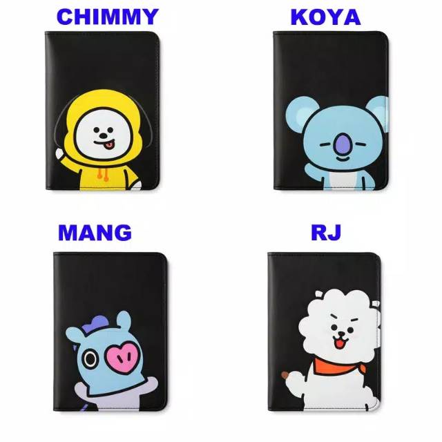 Vỏ Bọc Hộ Chiếu Họa Tiết Hoạt Hình Bt21 Dễ Thương