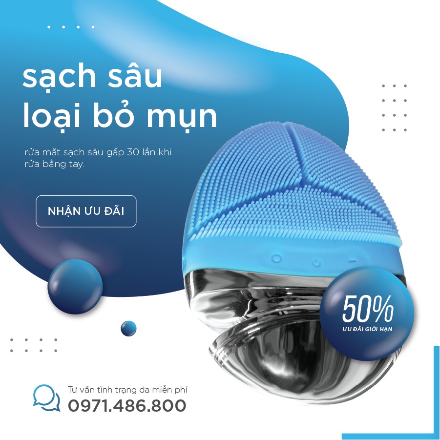 Máy rửa mặt Beauty Instrument - Xanh dương | BigBuy360 - bigbuy360.vn