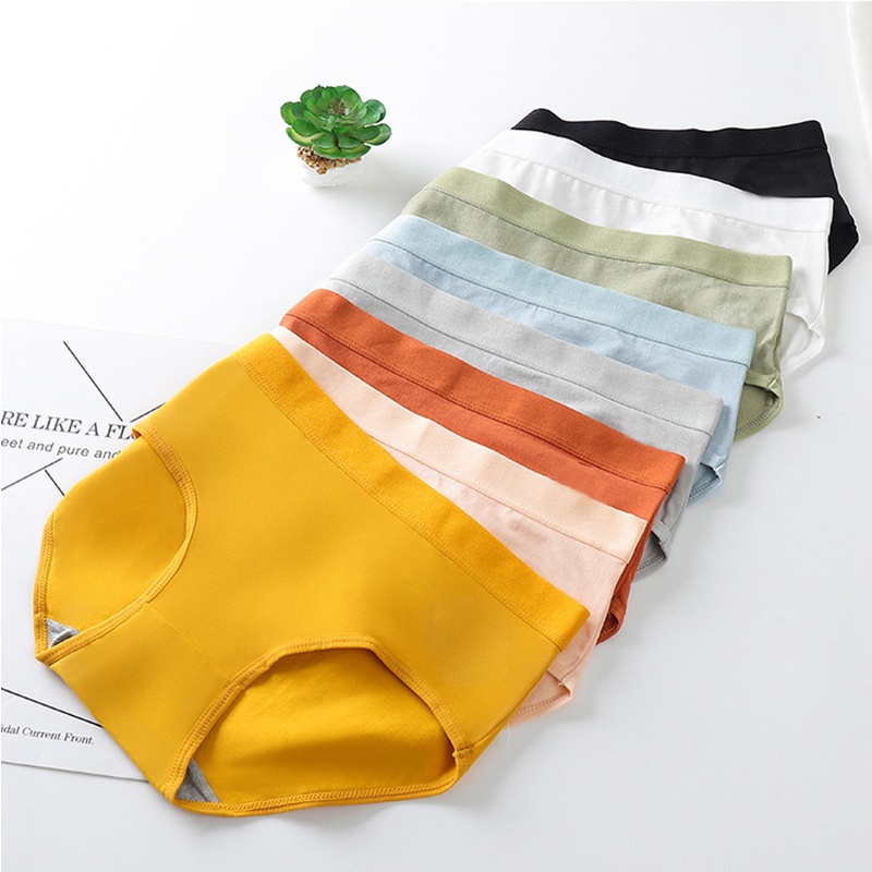 Quần Lót Cotton Màu Trơn Thoải Mái Cho Nữ