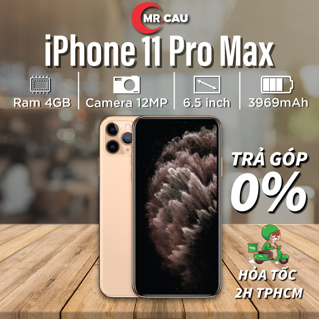 Điện Thoại iPhone 11 Pro Max– 64GB Quốc Tế Chính Hãng Apple Zin Áp Chống Nước Đẹp Keng 99%  FREESHIP - MRCAU