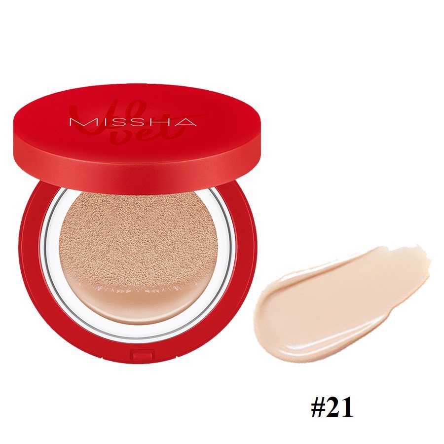 Phấn Nước Missha Velvet Finish Cushion (Vỏ đỏ), Phấn nước an toàn che mờ khuyết điểm - Libon.cosmetic | BigBuy360 - bigbuy360.vn