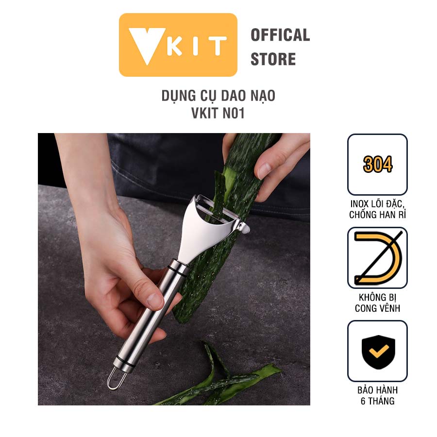 Dụng cụ nạo gọt rau củ quả đa năng 3 trong 1 inox 304 VKIT N01