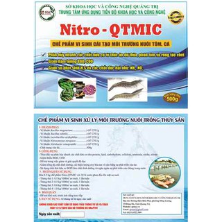 Nitro-QTMIC: CHẾ PHẨM VI SINH CẢI TẠO MÔI TRƯỜNG NUÔI TÔM, CÁ