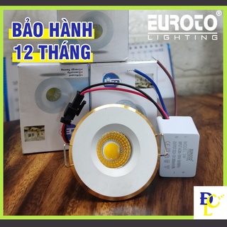 Đèn mắt ếch, đèn âm trần e-77 3w - chính hãng euroto