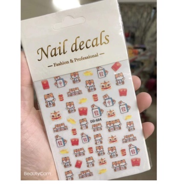sticker trang trí nail