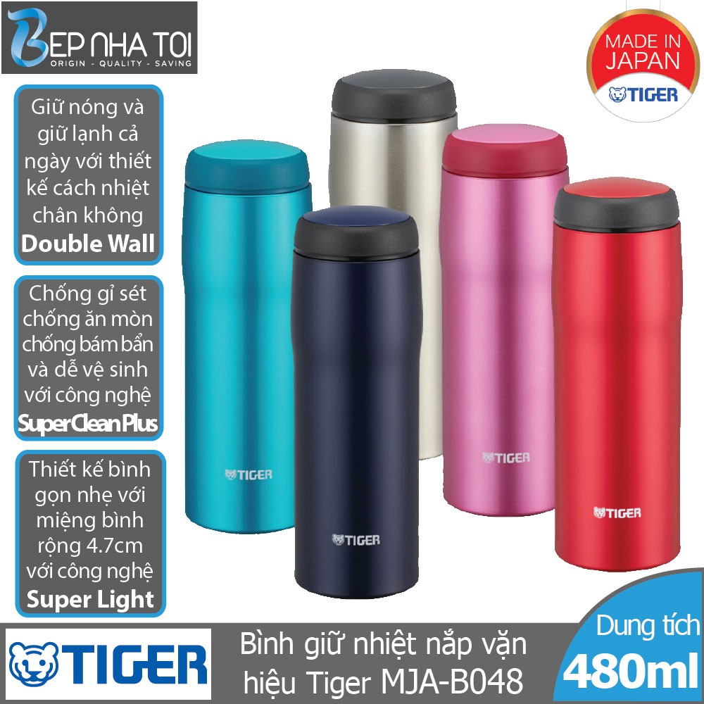 Bình giữ nhiệt Tiger nắp vặn MJA-B048 (480ml)
