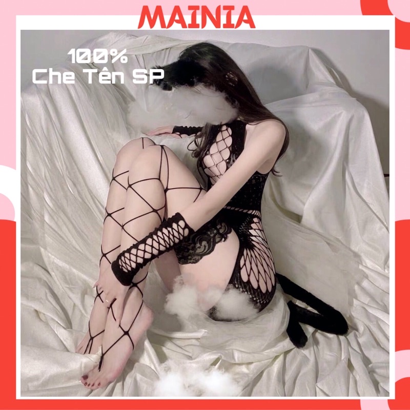 [ Kèm Vớ Tay] Váy Ngủ Đầm Ngủ Ôm Body Siêu Co Giãn Sexy Quyến Rũ Mainia Shop