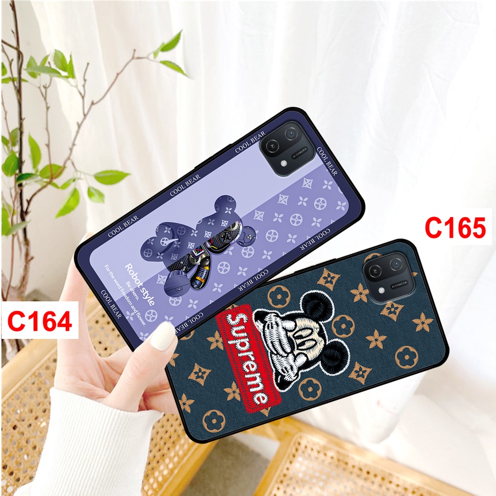 Ốp lưng Oppo A16k in hình gấu bearbrick , Doremon Guccii, Mickey L.V . ốp oppo a16k rẻ bền đẹp.