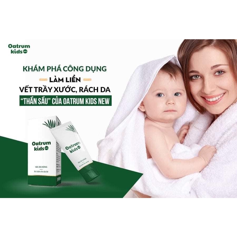 Gel bôi da đa năng Oatrum Kids New - bé hết trầy xước, rách da, bỏng, côn trùng đốt, hăm, chàm sữa